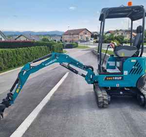 Miniexcavadora Sunward SWE18UF de 1.88T, la más vendida, con giro de cola ultracorto, diésel, compacta, con hidráulica auxiliar - Product Image 6