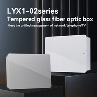Boîtier réseau CNFLY IP30 de luxe avec panneau en verre trempé, coffret métallique esthétique, boîte de distribution Wi-Fi pour maison intelligente, hub multimédia