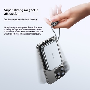 Batería <span class=keywords><strong>Externa</strong></span> de 10000mAh con Carga Rápida Magnética de 22.5W, Cable Incluido, Carga Tres en Uno para Reloj, Auriculares, Batería <span class=keywords><strong>Externa</strong></span> Inalámbrica - Product Image 5