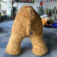Costume de mammouth gonflable adulte réaliste mascotte en peluche d'animal géant conçue sur mesure pour la fête Polyfoam pour la promotion de gorille