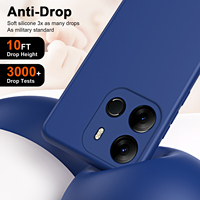 Étui de protection en silicone liquide de luxe pour Tecno SPARK GO 2023 /SPARK 8C/ 9 /9T Coque de téléphone antichoc pour Tecno Pop 7