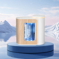 Nouvelle conception en bois faite à la main usine de haute qualité 4000mAh batterie Rechargeable sans eau lumières chaudes minuterie diffuseur huile essentielle