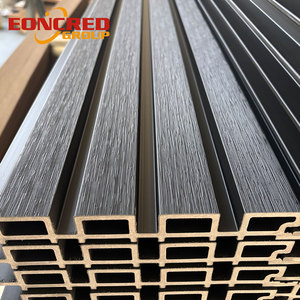 Pannello Grigliato Esterno in WPC Durevole, Pannello Murale Esterno Anti-Termite per Decorazione Architettonica Esterna - Product Image 2