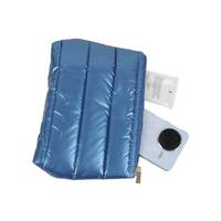 Sacs cosmétiques personnalisés en gros avec logo, grande capacité, pour rouges à lèvres, sacs de maquillage matelassés doux et moelleux pour le voyage