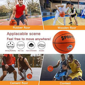 Balón de <span class=keywords><strong>Baloncesto</strong></span> de Goma Resistente, Tamaño 7, Alto <span class=keywords><strong>Rebote</strong></span>, Impermeable, Antideslizante, para Jóvenes, Niños, Adultos, Entrenamiento, Competición, Deportes - Product Image 5