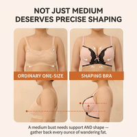 Nouveau Soutien-Gorge Push-Up Sans Armature 2026 avec Dentelle, Bande à Lettres Tendance, Nœud et Cristaux sur l'Avant, Bretelles Larges Personnalisables pour Femme