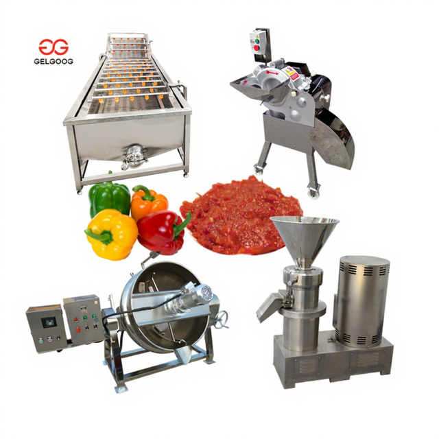 Small Automatic Red Pepper Paste Making Plant Tomato Ketchup Processing Machine Chili Sauce Production Line