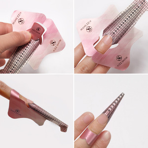 100/300/500 Piezas en 1 Rollo, Moldes de Uñas Autoadhesivos con Forma de Pez, Tamaño Grande, para Extensión de Uñas Acrílicas - Product Image 3