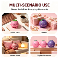 Grand jouet anti-stress réaliste en forme de myrtille, souple et compressible, pour collection et cadeaux de fête
