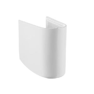 Lavabo semi-colonne 24 cm de largeur, 38 cm de hauteur, 33 cm de longueur pour salle de bain - Product Image 1