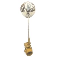 Structure de boule en laiton hydraulique 1/2 ~ 2 pouces filetage mâle régulateur de niveau d'eau de vanne à flotteur pour réservoir d'eau OEM personnalisable
