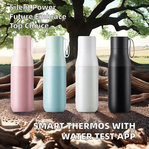 Bluedio Bluetooth Smart LED Termo Frasco de vacío Calidad del agua Pantalla de temperatura Recordatorio de bebida Aplicación DE BODA DE ACERO INOXIDABLE - Product Image 2