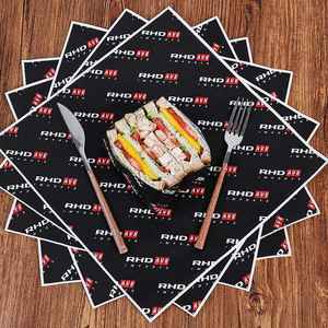 Papel para Sándwiches Imprimible en Flexografía, Antigrasa y de Grado Alimenticio, para Envolver Pan y Hamburguesas, Papel Recubierto de PE para Llevar - Product Image 4