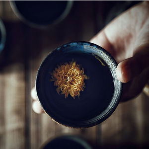 Оптовая продажа, маленькая керамическая кофейная кружка 7 унций ручной работы в рустикальном стиле, винтажная японская чайная чашка - Product Image 5