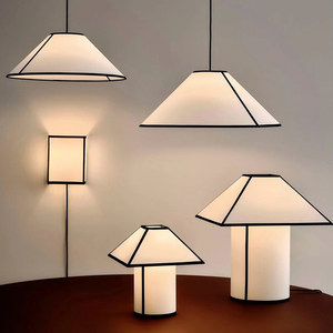 Lampe de table au design nordique minimaliste, ampoule LED E27, contrôle par interrupteur, pour salon, chambre à coucher, éclairage d'ambiance - Product Image 1