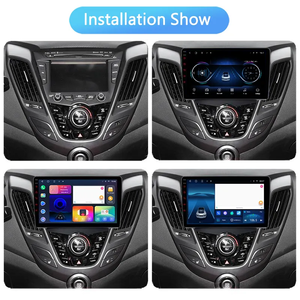 9inch cảm ứng đầy đủ Android đài phát thanh hệ thống Car DVD đa phương tiện Player cho Hyundai Veloster <span class=keywords><strong>FS</strong></span> 2011-2017 GPS navigation - Product Image 2