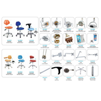 Matériel en cuivre fauteuil dentaire valve multi design fauteuil dentaire pied padel Foshan usine unité dentaire et pièces de rechange