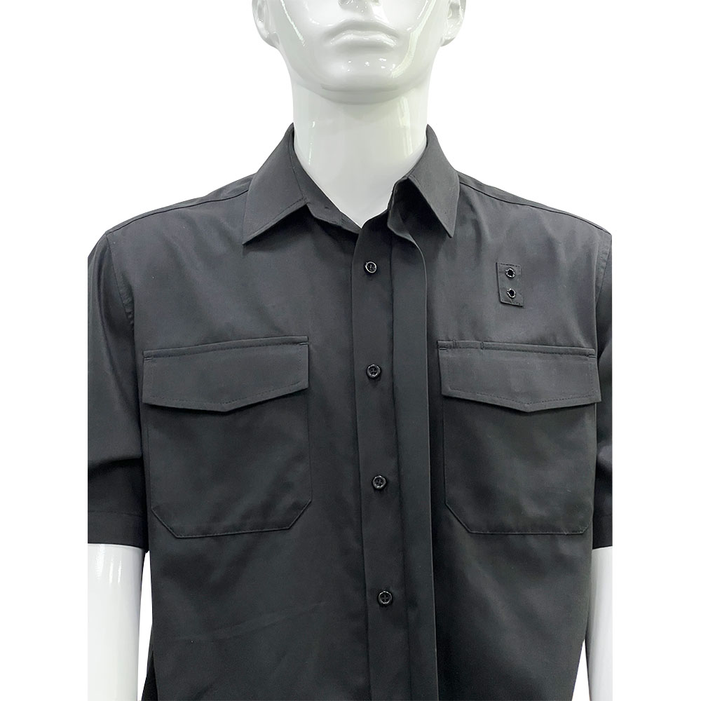 Uniforme de seguridad 65% polyester 35% cotton ultra comfortable durable short sleeve ripstop Dark Security Uniform Shirts