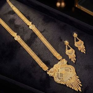 Wholesale Fashion 14K 18K 24K Gold Plated Jewelry, Traditional Design Jewelry, Forming Long Necklaces, Brass Gold Filled Jewelry - Product Image 1