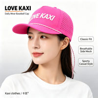 Casquettes de baseball 5 panneaux Snapback Kaxi OEM personnalisées en nylon respirant et imperméable avec dos en maille de haute qualité – Collection 2026