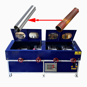 Hengyun 3-100mm Machine de polissage de miroir de tuyau en acier inoxydable Ligne de production de meulage de tube à 4 stations Roulement de vitesse de moteur 2 ans - Product Image 1
