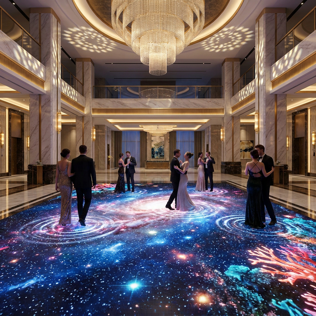 P3.91 Interactive Gravity Sensing Led Dance Floor Display Screen for Club Party Fashion Show Mall