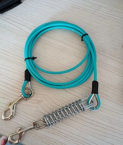 Bleu 50 'Long <span class=keywords><strong>quatre</strong></span> pattes chien course corde ASTM Standard soudé coupe plié câble d'attache pour l'exercice de chien en plein air - Product Image 3