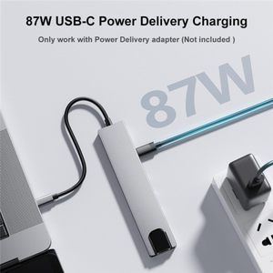 SYONG 8ポートハブマルチアダプターUSBドッキングステーションデュアルモニター：HDMI 4K RJ45100Mbps USB3.0 USB2.0 Type C SD TF PD - Product Image 5
