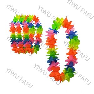 High Quality <b>Party</b> Favors Hawaiian <b>Luau</b> Flower Lei Necklaces - Product Image 1