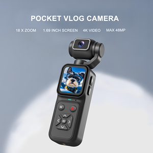 Videocamera Tascabile 4K, Action Cam per Vlog, Display IPS da 1,69 Pollici, Zoom Digitale 16X, Registrazione in Loop, OEM - Product Image 2