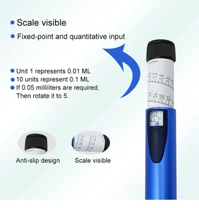 Colorful V2 Reusable Metal Injection <b>Pen</b> Spiral Screw Cap Custom Logo OEM <b>Refillable</b> 3ml Cartridge Dose Adjustable <b>Pen</b> Injector - Product Image 5