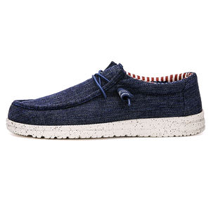 Classique dernière mode de luxe personnalisée toile personnalisée rétro moderne Sport nœud papillon paresseux tricot <span class=keywords><strong>bateau</strong></span> plat hommes femmes mocassins chaussures - Product Image 5