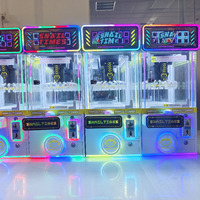 Machine de jeu de prix à mini-roue à 24 clips, machine de découpe de métal pour puzzles à clé porte-bonheur, machine distributrice de cadeaux, attrapeur rotatif