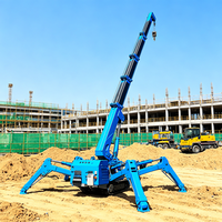 Grue araignée hydraulique avancée 5T, machine de levage compacte pour équipement d'usine et travaux de construction