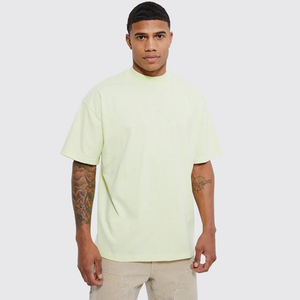 Camisetas al por mayor con lavado ácido, estilo urbano hip hop, con logo personalizable, corte regular, casual, transpirable, de algodón/poliéster ecológico. - Product Image 1