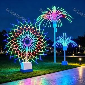 Christmas <b>Light</b> Displays Gain a Modern Twist with Radiating Firework <b>Trees</b> for Malls Parks and Public Event Plazas - Product Image 4