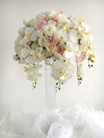 Centre de table de mariage Décoration d'intérieur en plastique Sakura Fleur Fleur Arbre Grand Artificiel Blanc Fleurs de Cerisier Plante d'intérieur unique