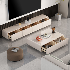Mueble de <span class=keywords><strong>TV</strong></span> de Estilo Lujoso con Patas de Madera Maciza, Gran Capacidad de Almacenamiento, Mueble de <span class=keywords><strong>TV</strong></span> Moderno para Sala de Estar, Suministro de Fábrica - Product Image 2