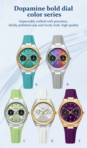 REWARD 932106 Reloj de Mujer de Lujo, Reloj de Cuarzo de Moda para Mujer con Manecillas Luminosas, Correa de Silicona, Reloj de Pulsera Impermeable para Dama - Product Image 6
