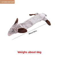 Meilleure vente unisexe interactif chien jouets résistant aux morsures longue peluche coquille ours conception soulagement du Stress animal en peluche animaux fournitures