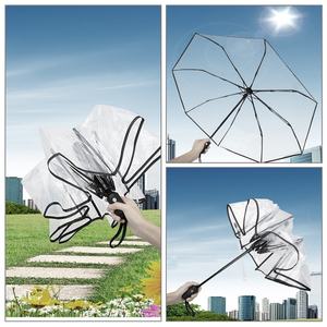 <span class=keywords><strong>Parapluie</strong></span> compact transparent pliable Ovida, de qualité supérieure - Product Image 2