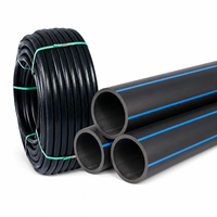Fabricant chinois de tuyaux en HDPE, tuyau en polyéthylène flexible PE100 pour l'alimentation en eau potable municipale