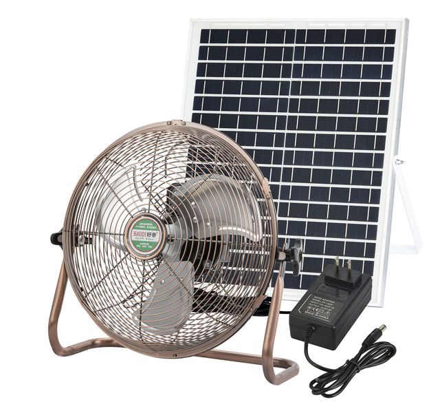 Hanging Solar Ceiling Fan with LED Brushless Motor Aluminum Alloy 5-48 Hours Operation