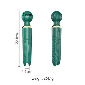 Wolf Tooth 10-Speed USB Double-Headed Vibrator Stick Juguetes sexuales femeninos para adultos para la estimulación del pezón y el masaje del orgasmo del clítoris - Product Image 4