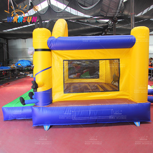 Château <span class=keywords><strong>gonflable</strong></span> personnalisé pour enfants WINSUN, en PVC, thème Minions, jaune, château <span class=keywords><strong>gonflable</strong></span> pour sauter - Product Image 4