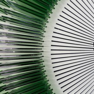 Khách sạn hiện đại tác phẩm nghệ thuật hiện đại màu xanh lá cây theo thứ bậc Acrylic khắc 3D tường nghệ thuật cho phòng khách sạn trang trí nội thất tùy chỉnh thủ công - Product Image 3