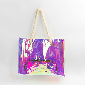<span class=keywords><strong>Borsa</strong></span> da spiaggia estiva Whosale <span class=keywords><strong>borsa</strong></span> da donna di grande capacità <span class=keywords><strong>borsa</strong></span> in plastica trasparente impermeabile borse Tote in PVC per asciugamani, pantofola e Shampoo - Product Image 2