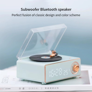 <span class=keywords><strong>Retro</strong></span> <span class=keywords><strong>Bluetooth</strong></span> Loa Với Đài Phát Thanh Và Bàn Xoay Các Tính năng Xoay Nút Và Đồng Hồ Hiển Thị Cho Phòng Ngủ - Product Image 2