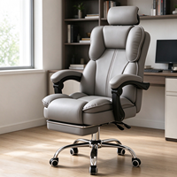 Chaise de bureau ergonomique pour la maison, réglable en hauteur, inclinable, confortable pour de longues périodes assises, chaise de jeu avec dossier pivotant