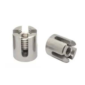 Wholesale Stainless Steel 316 Cable Railing Fittings Trellis Clamp 90 Degree 4mm Wire Cross Clip Clamping Wire Rope Cross Clip